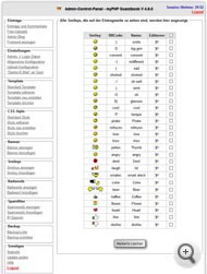 Smileys - Verwaltung